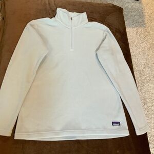 Patagonia Grey M Micro D 1/4 zip fleece Alpine Outdoor Adventure Cabincore